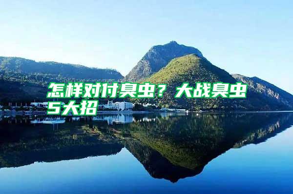 怎樣對付臭蟲？大戰臭蟲5大招