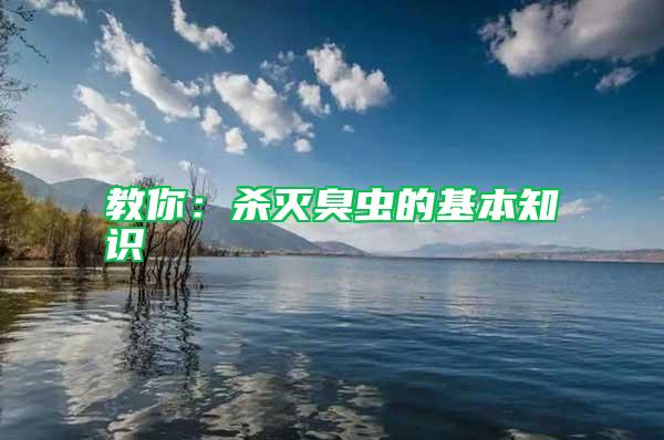 教你:殺滅臭蟲的基本知識