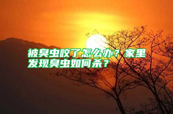 被臭蟲(chóng)咬了怎么辦？家里發(fā)現(xiàn)臭蟲(chóng)如何殺？