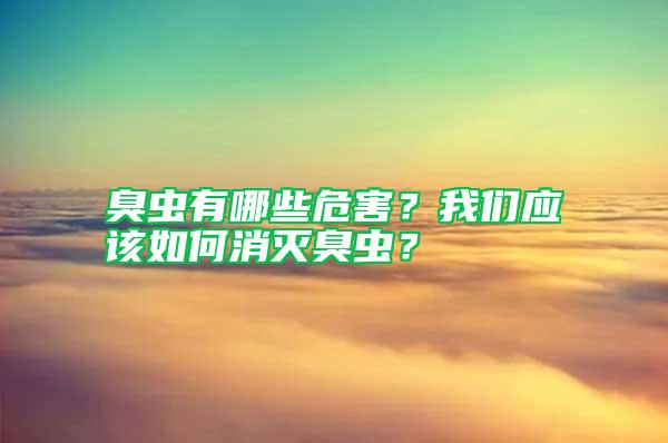 臭蟲有哪些危害?我們應該如何消滅臭蟲?
