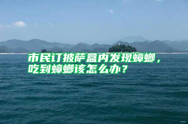 市民訂披薩盒內(nèi)發(fā)現(xiàn)蟑螂，吃到蟑螂該怎么辦？