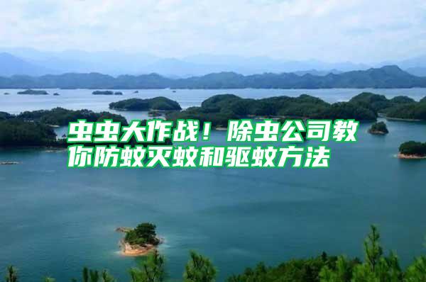 蟲蟲大作戰！除蟲公司教你防蚊滅蚊和驅蚊方法