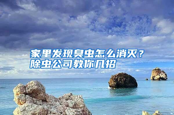 家里發(fā)現(xiàn)臭蟲怎么消滅?除蟲公司教你幾招