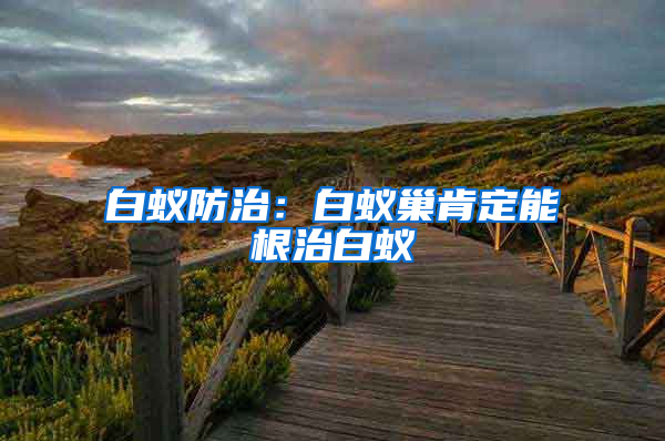 白蟻防治：白蟻巢肯定能根治白蟻